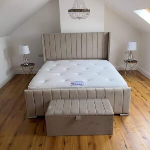 wingback bed